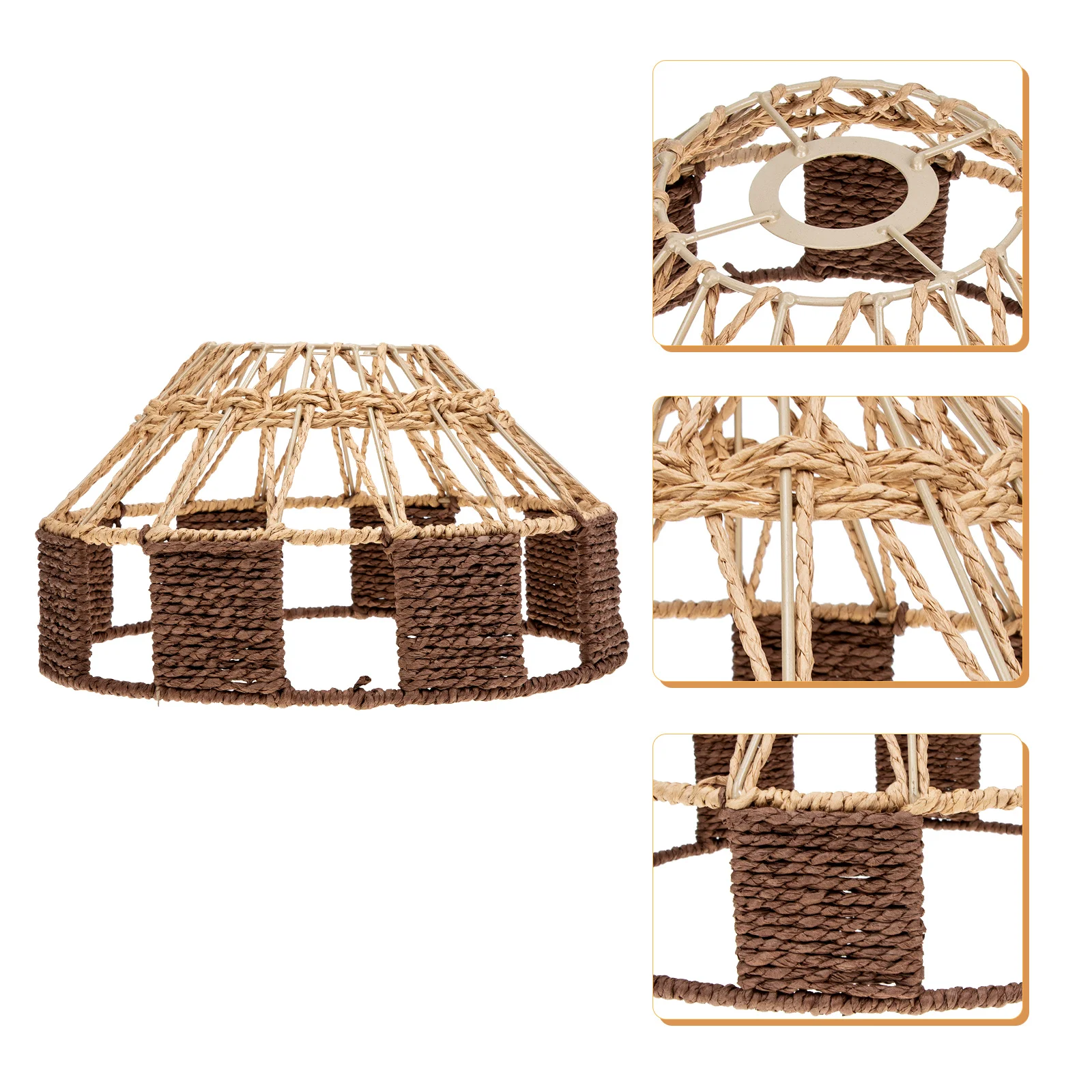 

LED Paper Rope Lamp Cover Accessories Shade for Light Bulb Ceiling Lamps Creative Shades Retro Design Lampshade