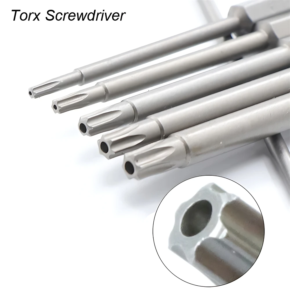 Imagem -06 - Chave de Fenda Torx Cabeça Chata Tamper Proof Security Drill Bit Grupo Adaptador de Extensão Magnética Star Hex Spline Bit