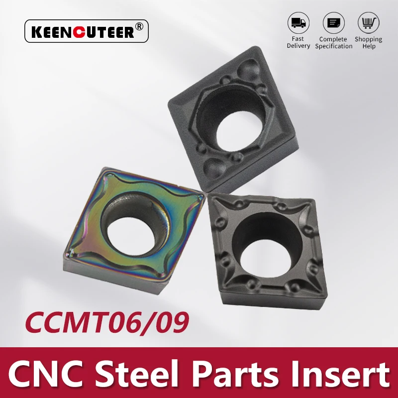 Lâmina Ccmt para Aço Ccmt06 09 tf lq tm mf pf pm Yz6030 Yz5010 Carboneto de Inserção para Sclcr l Torneamento Externo Ferramenta Cortador Cnc Torno