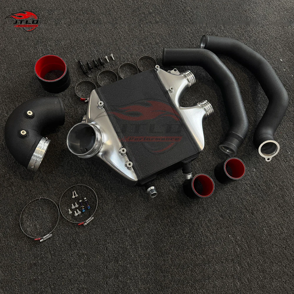 JTLD Performance Aluminum CNC Top Mount Intercooler Upgrade Full Set With All Intercooler Piping For BMW F80 S55 M2 M3 M4