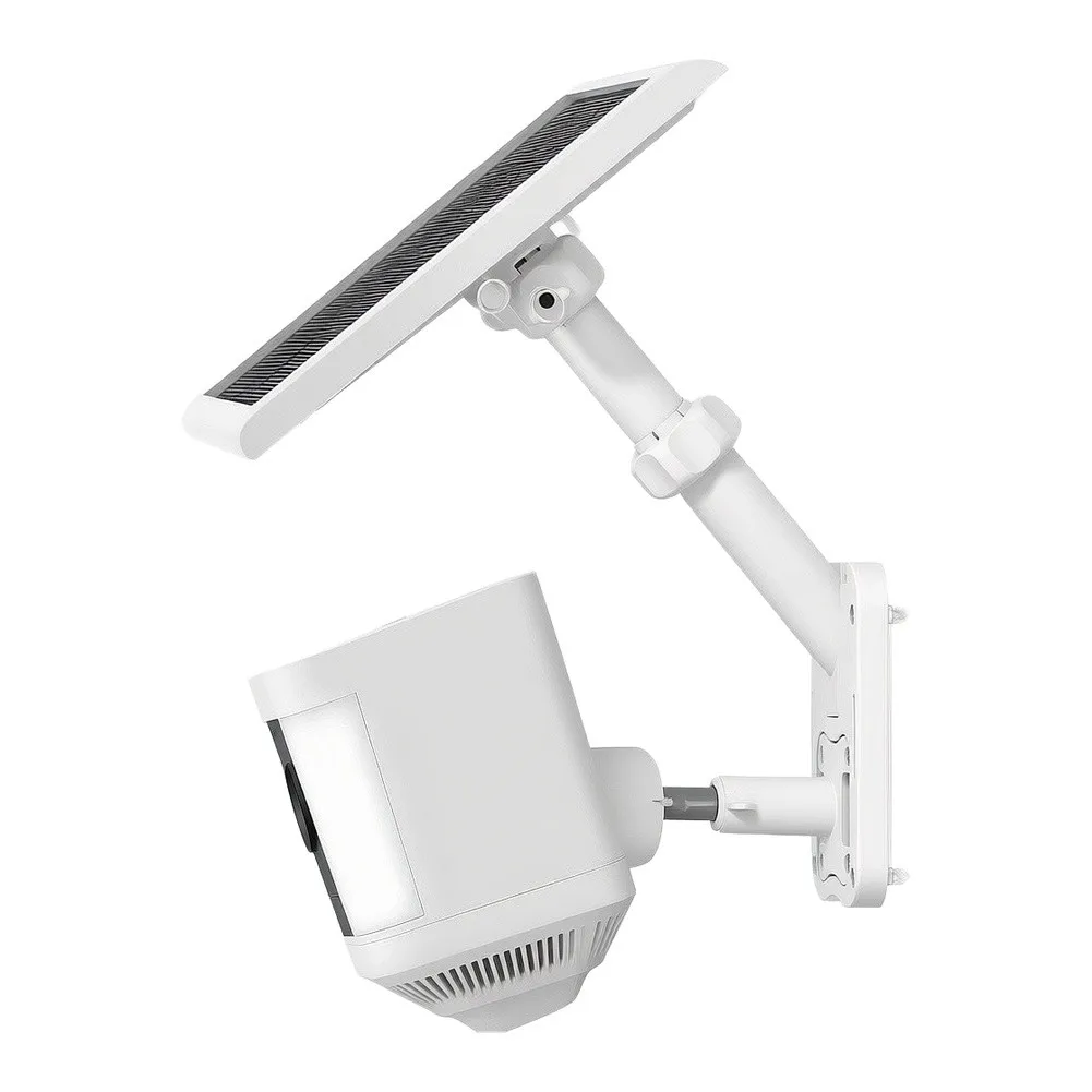 2-in-1 Wall Pole Mount Bracket For Security Camera And For Security Camera Solar Panel With 1/4 Inch Screw Hole Supporting Wall