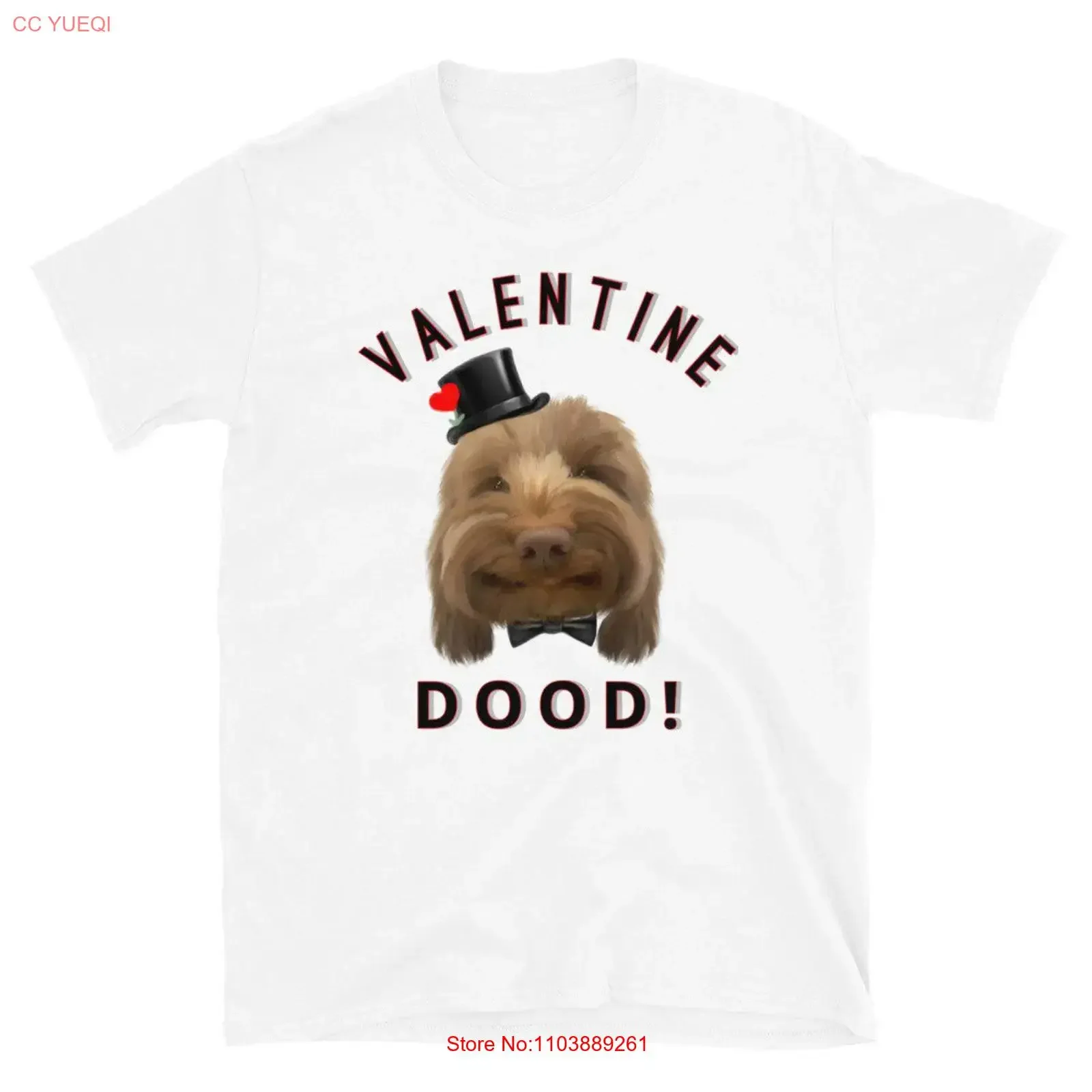 Camiseta de San Valentín Dood, labradoodle rojo, amante de garabatos, goldendoodle cockapoo, regalo australiano del perro, vintage, lavado, elegante