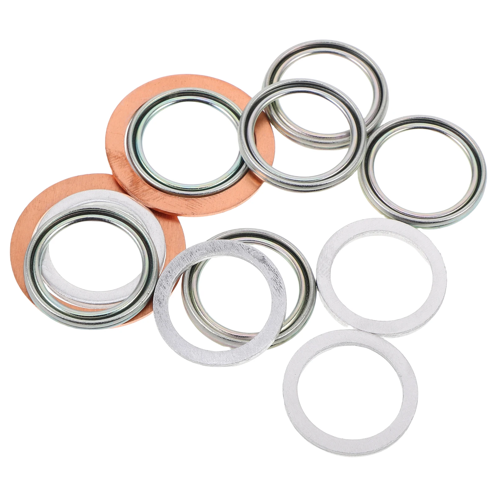 

12PCS Transmission Oil Drain Gasket Differential Gear Fluid Washer Maintenance Kit Transfer Case Seal Rear Differential Washers
