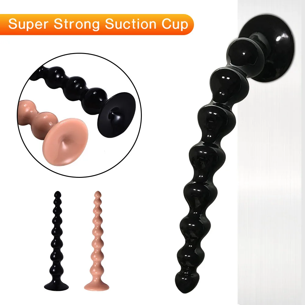 Long Anal Beads Butt Plug With Suction Cup Big Vagina Balls Sex Tool For Men Women Gay Anus Dilator Adult Erotic Toys Woman Plug