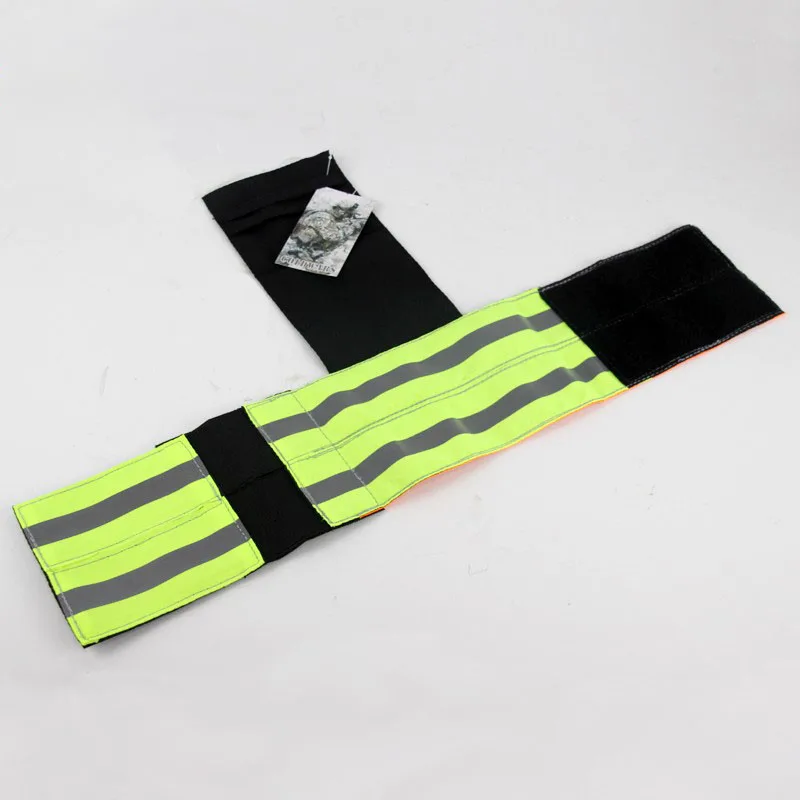 CS Paintball Airsoft Hunting Double-Sided Tactical Reflective Armband Enemy Identification Cuff