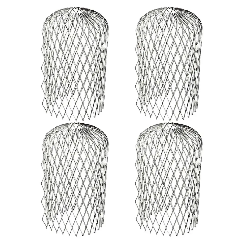 Set of 4 Expand Downspouts Filter Strainer Stops Debris Moss