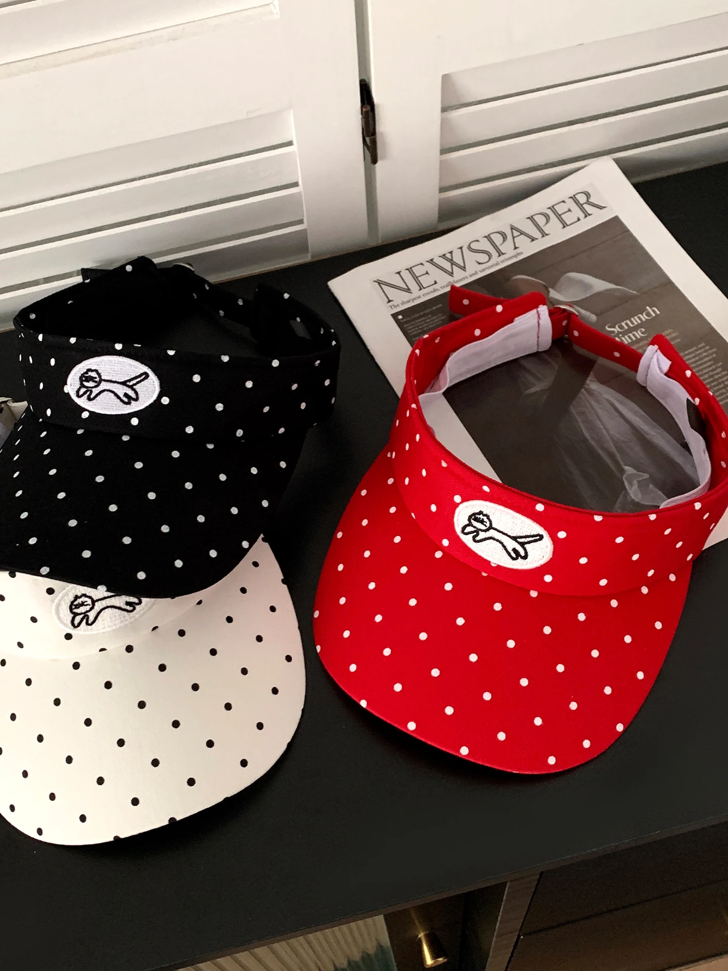 Cute  Embroidered Sun Hat Women's Summer Outdoor Sports Hat Face Slimming Duckbill Cap Adjustable Size Empty Top Hat