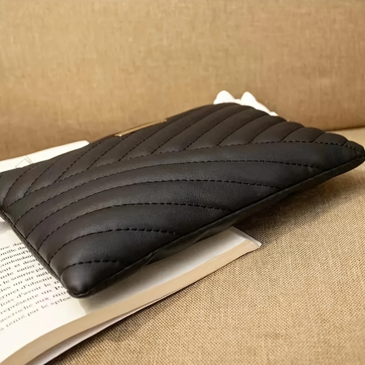 محفظة بمقبض ذو سعة كبيرة مع محفظة معصم من الجلد الصناعي بسحاب للعملات المعدنية، حقيبة هاتف محمول للاستخدام اليومي، موضة، للخروج #6