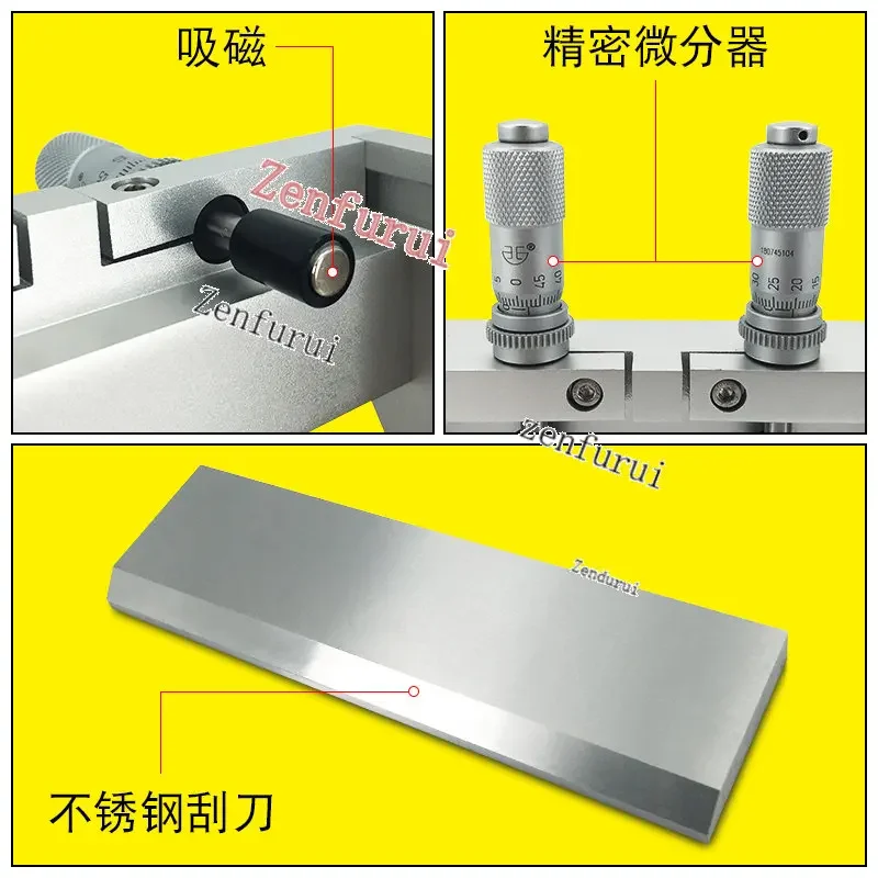 New Magnetic Suction KTQ-III Adjustable Preparation Device Wet Membrane Coater Film Scraper Thickness 0-3500um