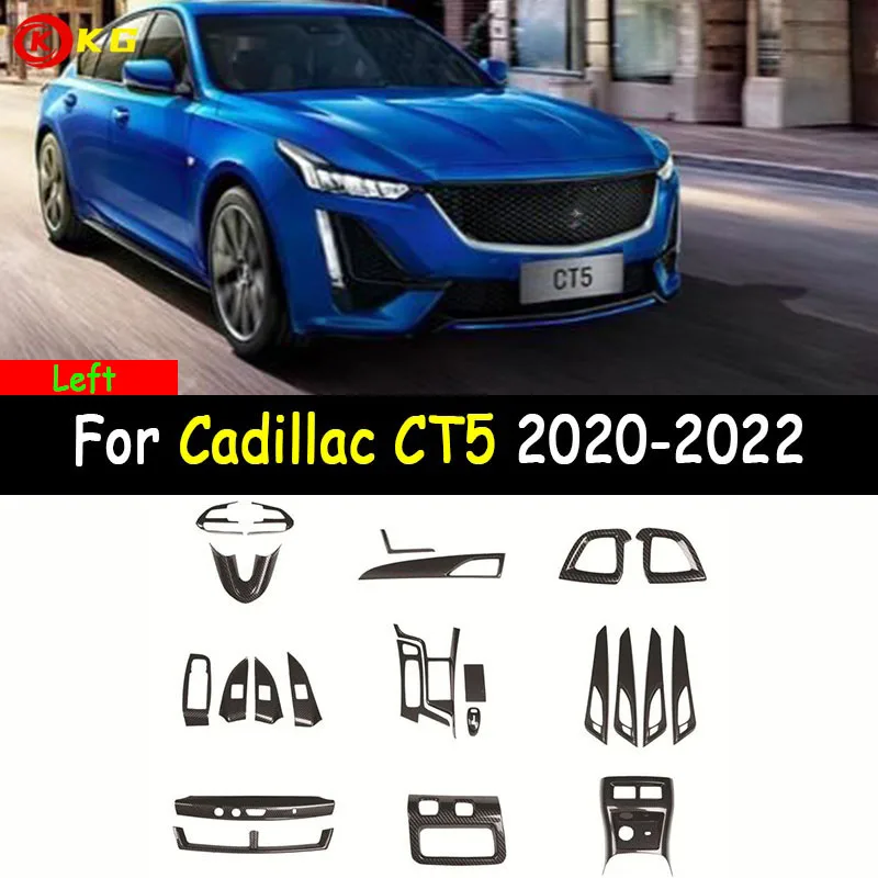 

Аксессуары для Cadillac CT5 20-2022, рамка переключения передач из углеродного волокна, аксессуары для украшения интерьера, Фотогалерея