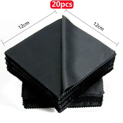 1/20/100/300 pcs/lot Black Microfiber Sunglasses Eyeglasses Cleaning Cloth 13*13cm Glasses Eyewear Clean Lens Cloth Accessories
