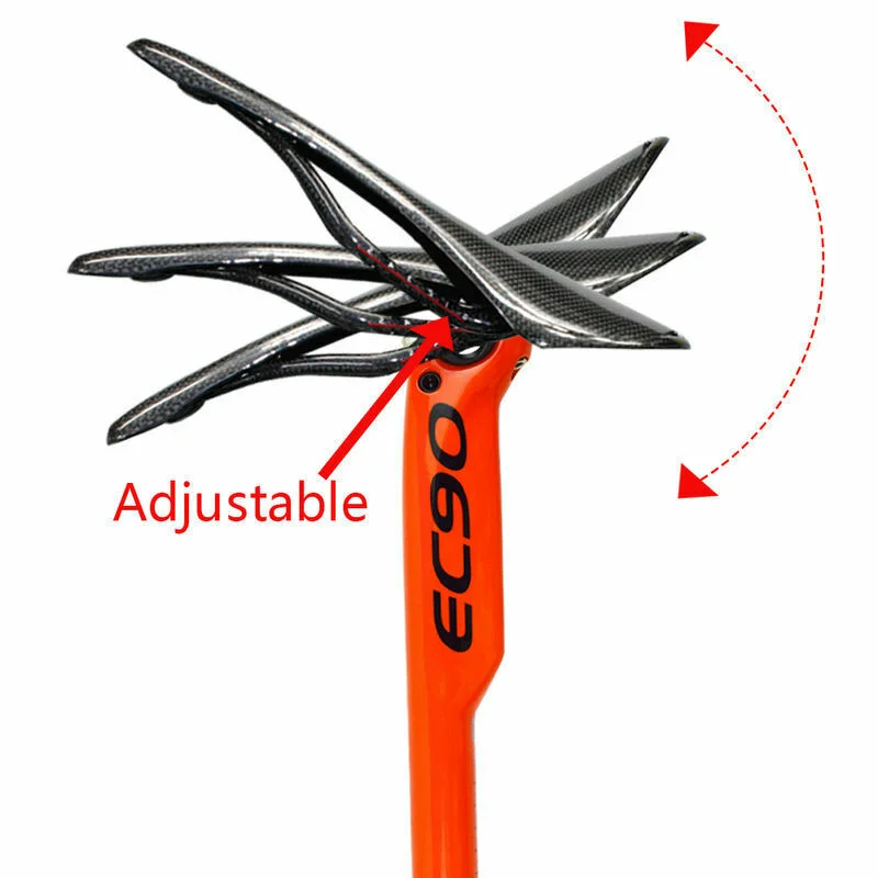 EC90 Full Carbon MTB Bicycle Seatpost Mountain Road Bike Carbon Fiber Seat Tube 27.2/30.8/31.6*350/400mm Cycling Seatposts Clamp