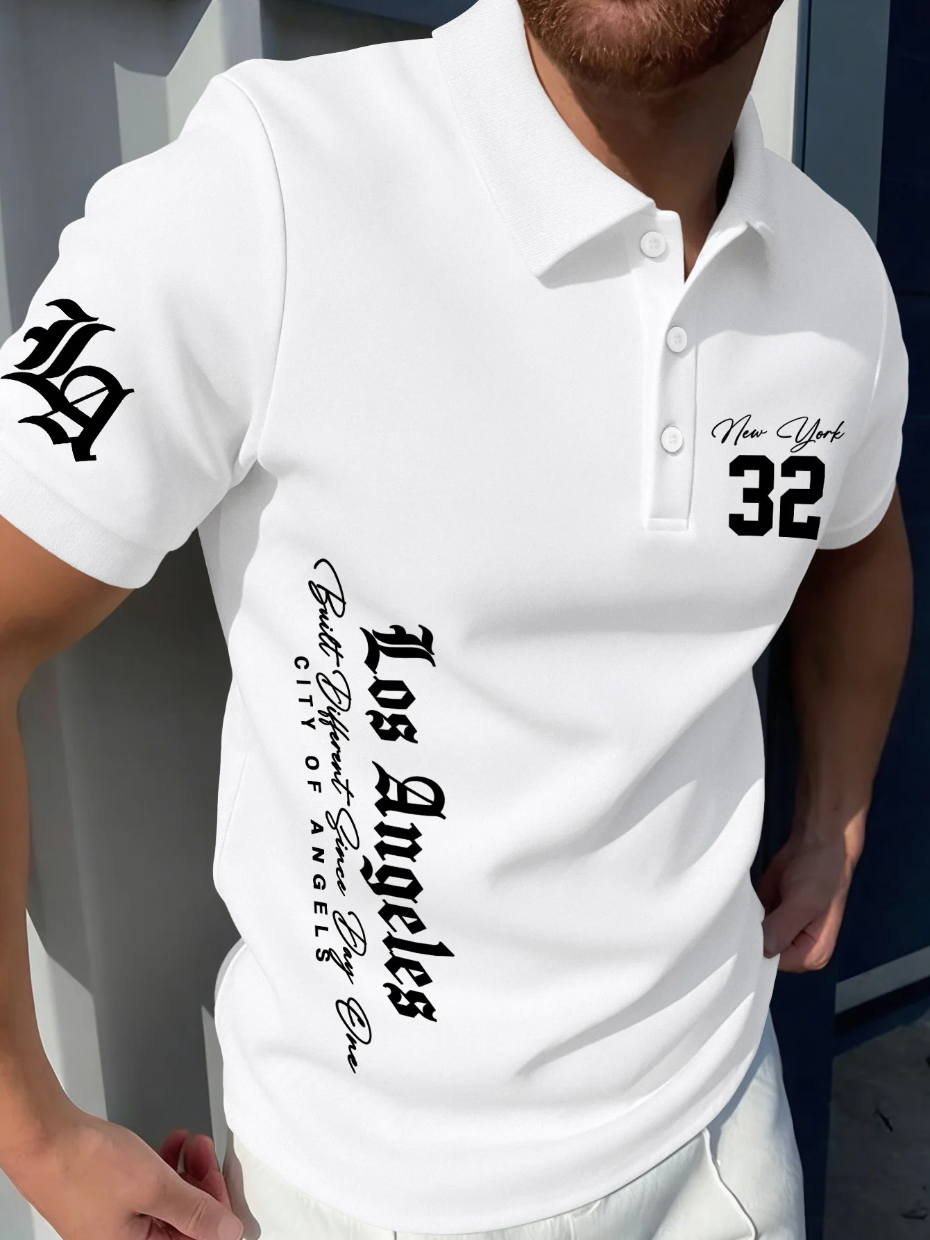 2026 American Men's Short Sleeved Polo Shirt with Simple and Cool Style 