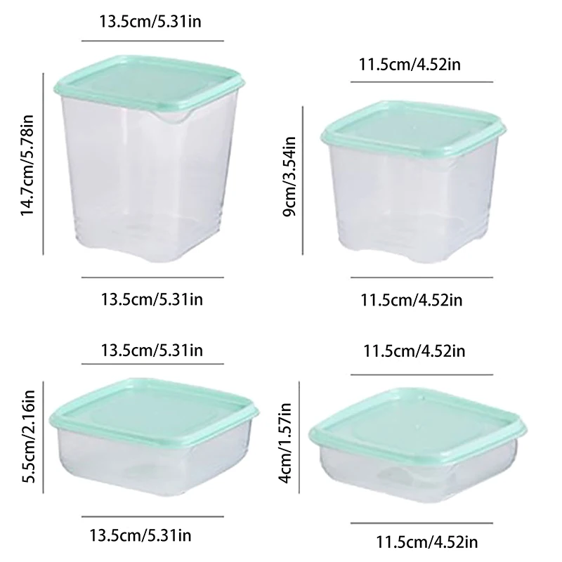 1Pcs Refrigerator Storage Box Frozen Meat Storage Box Food Packaging Box Food Grade Refrigerator Special Arrangement