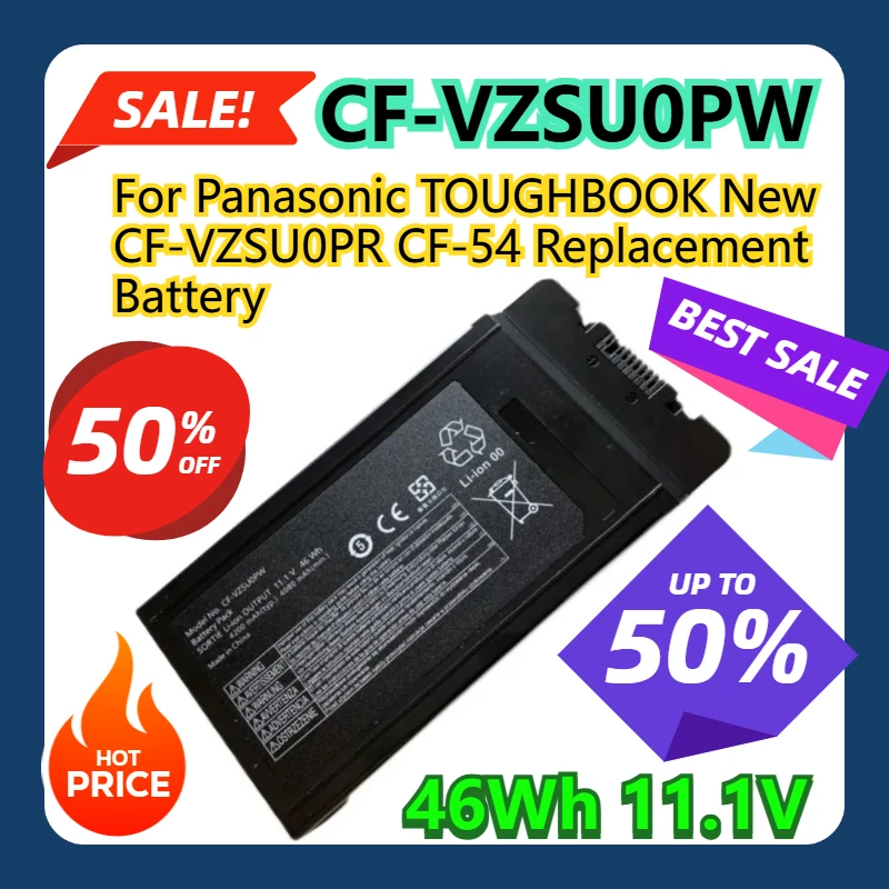 

CF-VZSU0PW 46 Втч для Panasonic TOUGHBOOK, новая сменная батарея CF-VZSU0PR CF-54