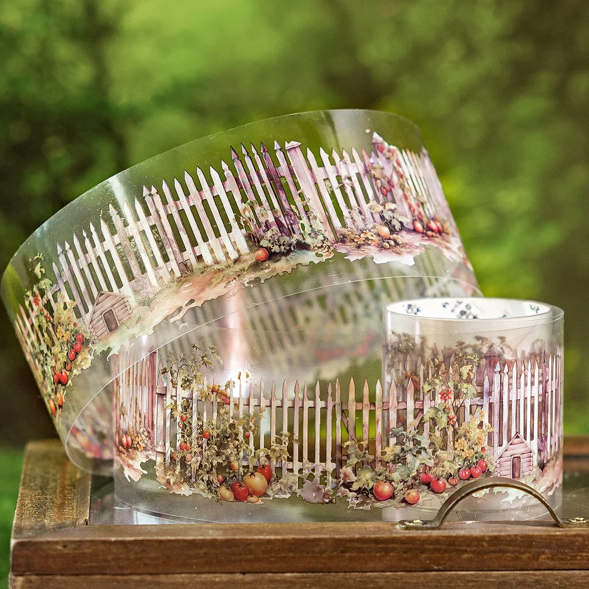 6 rollos de pegatinas decorativas para valla de jardín, cinta adhesiva para manualidades, álbumes de recortes, diarios, álbumes, pegatinas para álbumes de recortes