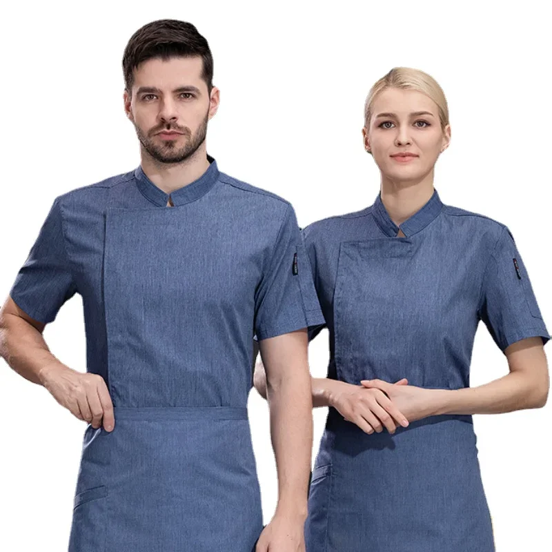 Stylish Chef Shirt with Mesh Back for Kitchen Professionals Cook Jacket Men Women