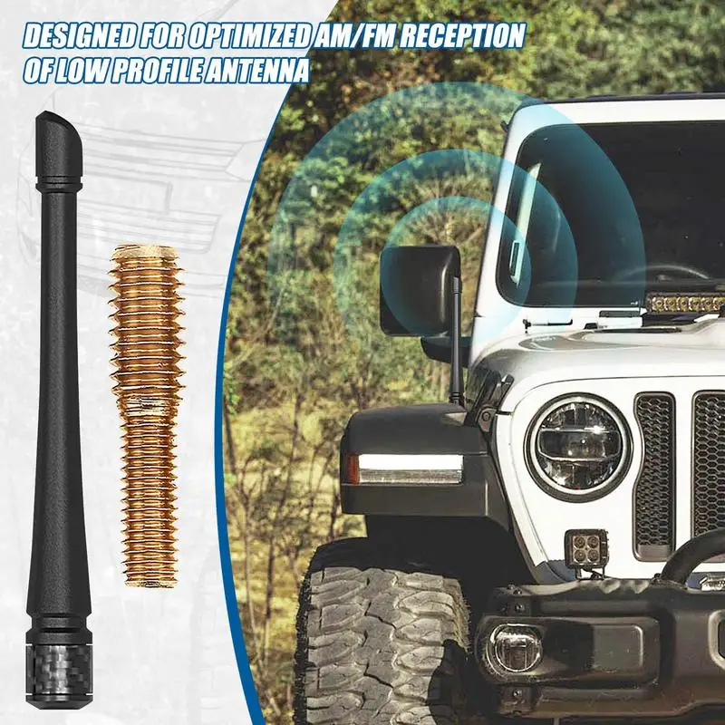 Auto Radio Antenne 7in Gummi Auto Antenne Kurze Auto Digital Antenne Ersatz Wasserdichte Radio AM FM Antenne Verstärker Für