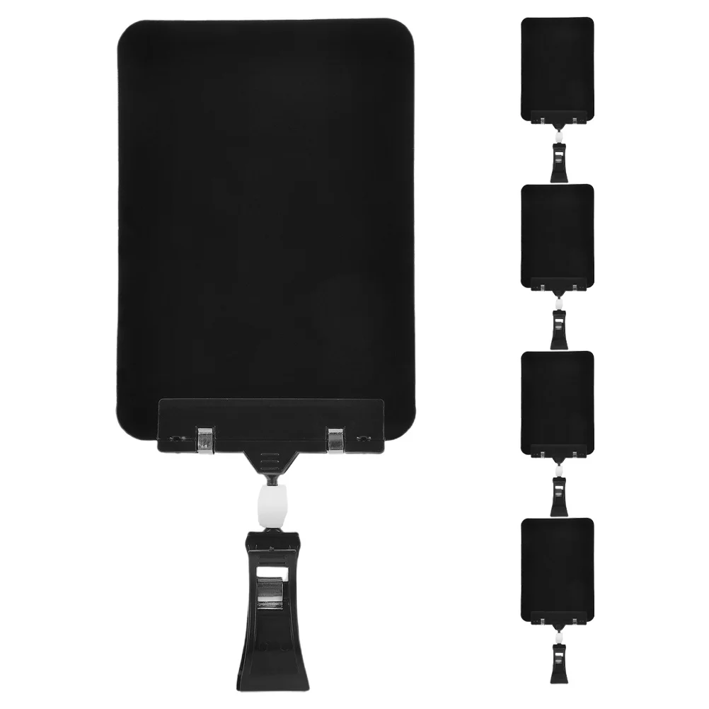 5 قطعة حامل علامة السبورة البلاستيكية القابلة لإعادة الاستخدام كليب قطب عرض قابل للمسح لمتجر البيع بالتجزئة سوبر ماركت المزارعين #6