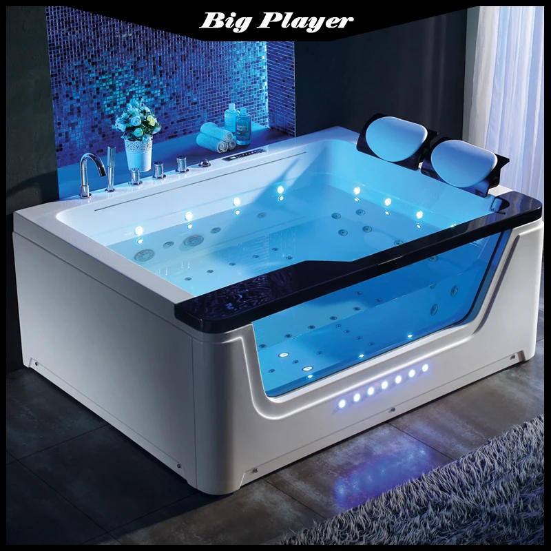

1.7 Meters Single Hotel Home Bathtub Acrylic Double Couple Surfing Massage Bathtub Waterfall Thermostatic Pool