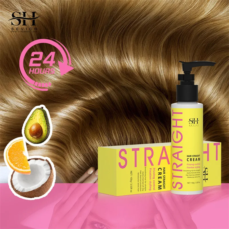 Straightening Hair Mask Professional Keratin Cream Smoothing Straighten Hair Care Repairs Damage Softens Frizz Anti-Loss Shiny