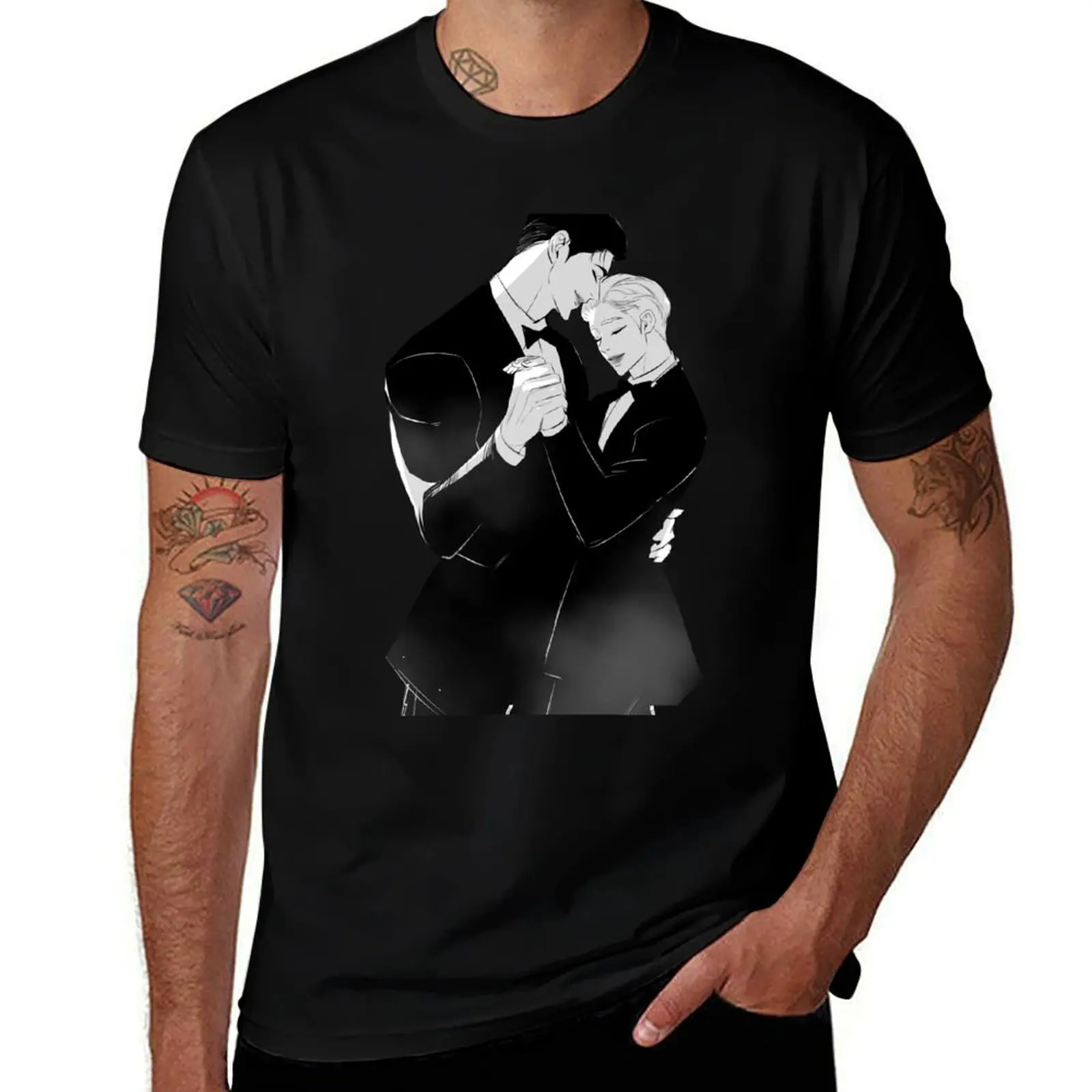 

shell boy T-Shirt vintage graphic tee blacks tops Anime t-shirt mens graphic t-shirts pack