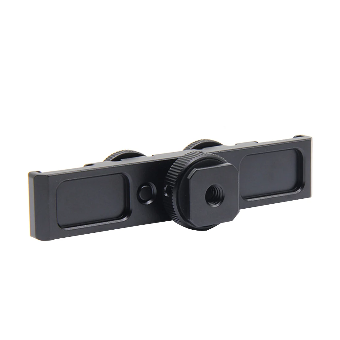 Doppel Kalten Blitzschuh Adapter Halterung Verlängerung Halter Video Halterung für Canon für Nikon Stativ DSLR Kameras Blitzlicht Mikrofon – Detail 18