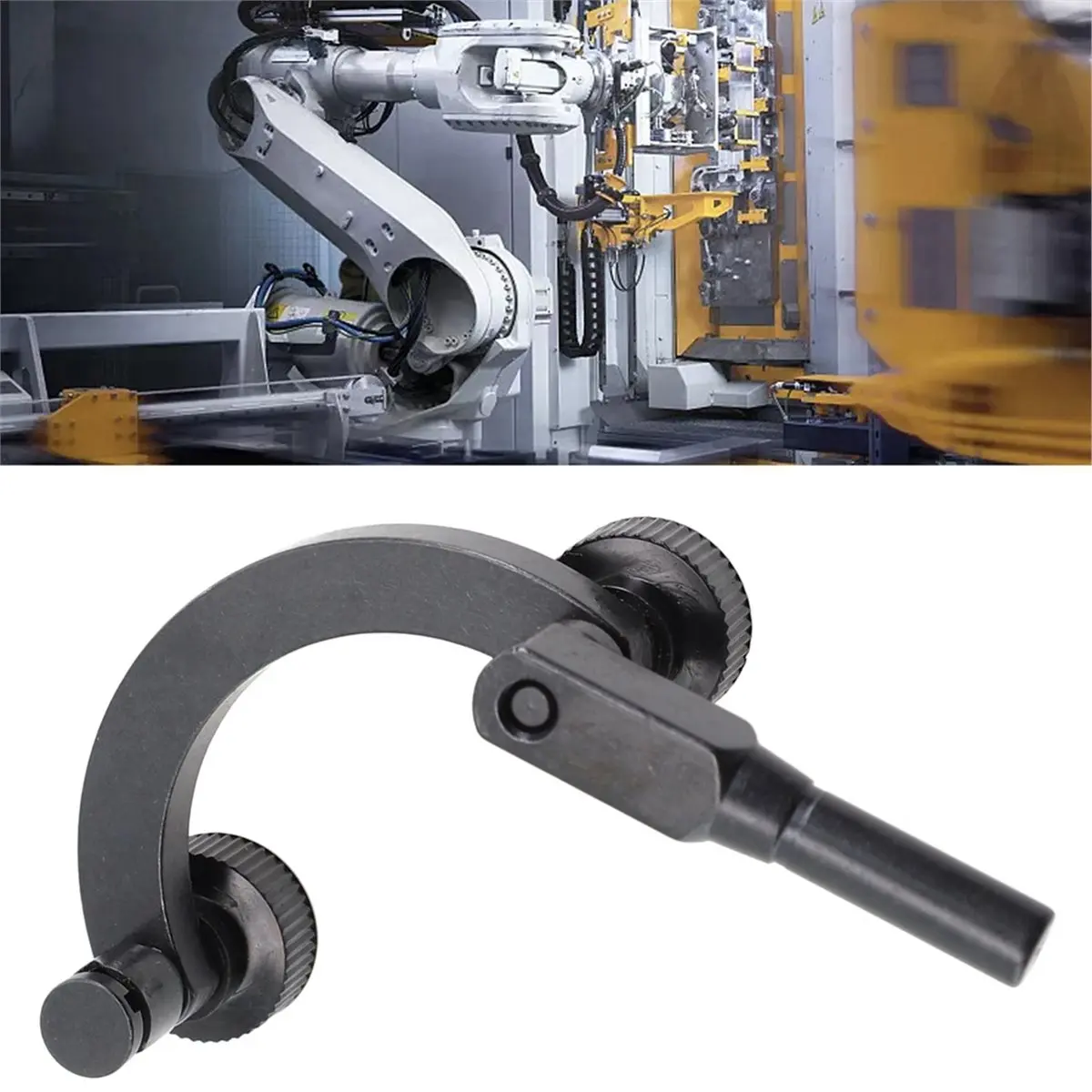 8mm Shank Diameter Height Gauge Indicator Holder Half Round Combination Base Stand Center Test Finder Measurement