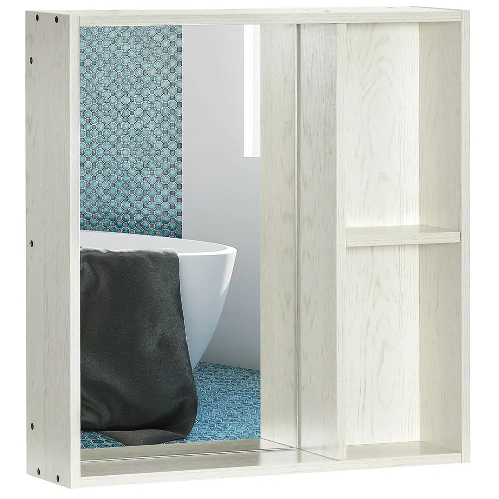 

24.75"" X 25.5"" Bathroom Medicine Cabinet With Mirror, Storage Shelf, Over Toilet Bathroom Cabinet Wall Mounted For Living