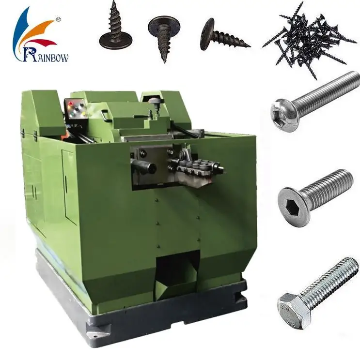 Rainbow Precision Automatic Thread Rolling Machine for Bolt/Screw High-Accuracy Metal Thread Forming Equipment with CE Approval