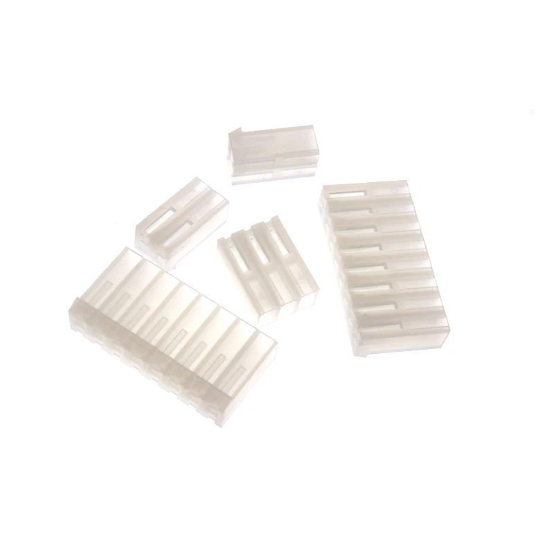 200Pcs CH3.96 3.96mm Pitch Male Plastic Plug 2-10Pin (2P/3P/4P-10P) CH3.96 Connector for PCB Board Connection & Electronics Asse