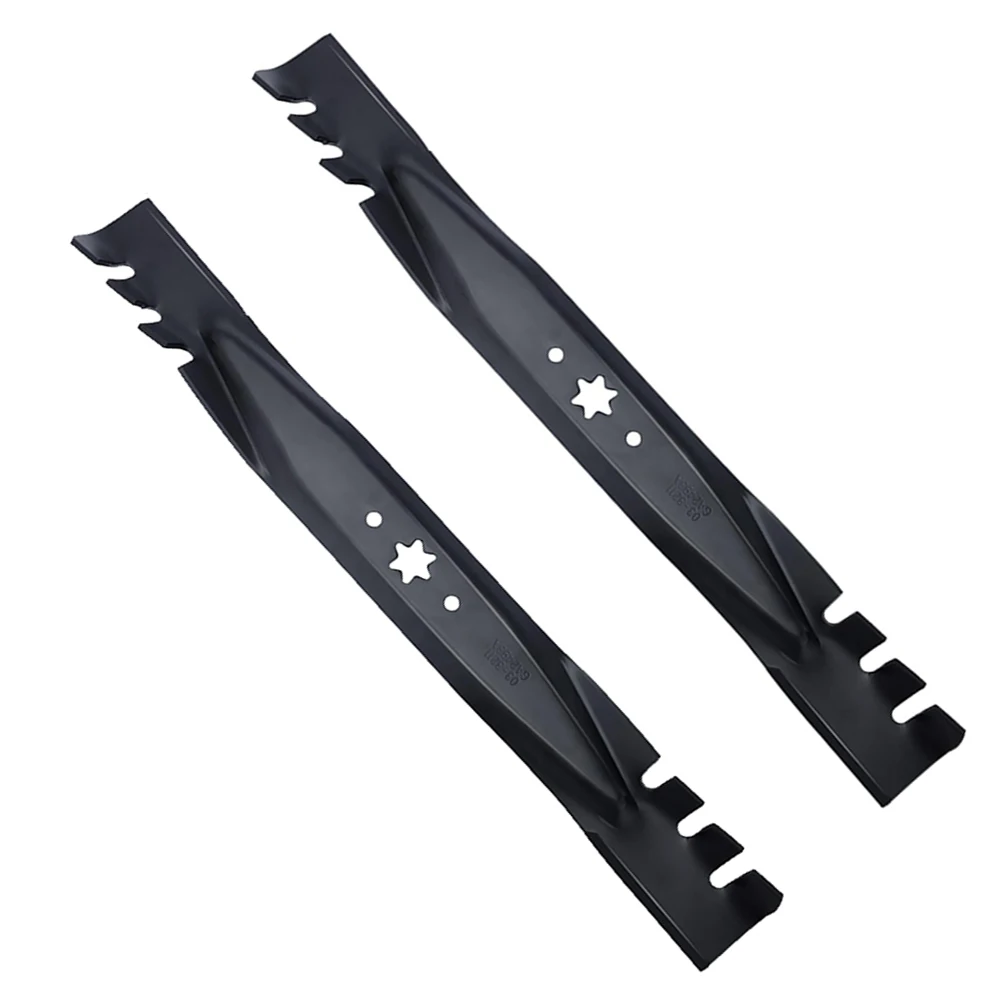 2 Pack Mulching Mower Blades 942‑04308‑X Replace OEM For Cub Cadet XT1 LT42 ZT1 RZT42 Troy‑Bilt Bronco Pony 42 Inch Deck