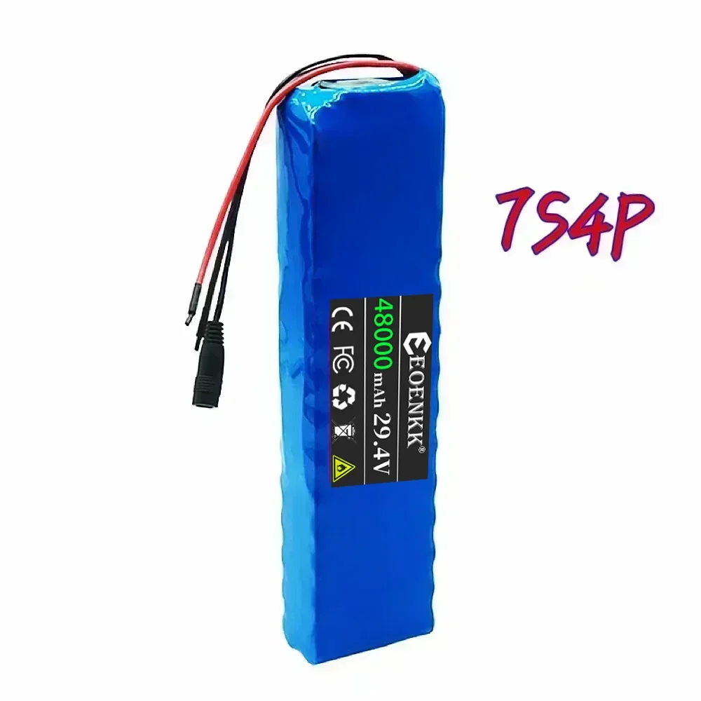 7S4P 24V 48000mAh 29.4V Electric Scooter Battery Lithium Electric Scooter 500W Electric Scooter Battery 29.4V 7S4P Battery