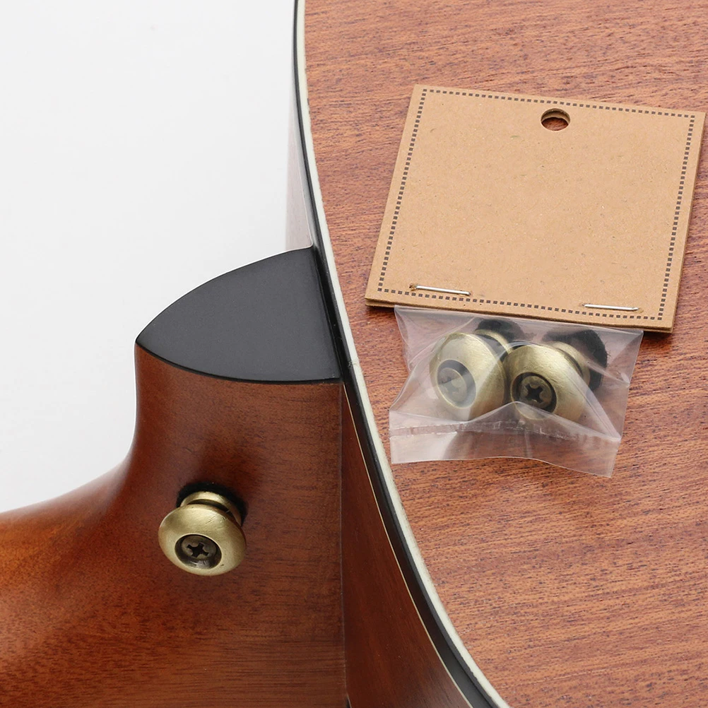 

4 Pcs Guitar Ukulele Strap Locks Pins Buttons Electric Accessories Buckle Parts