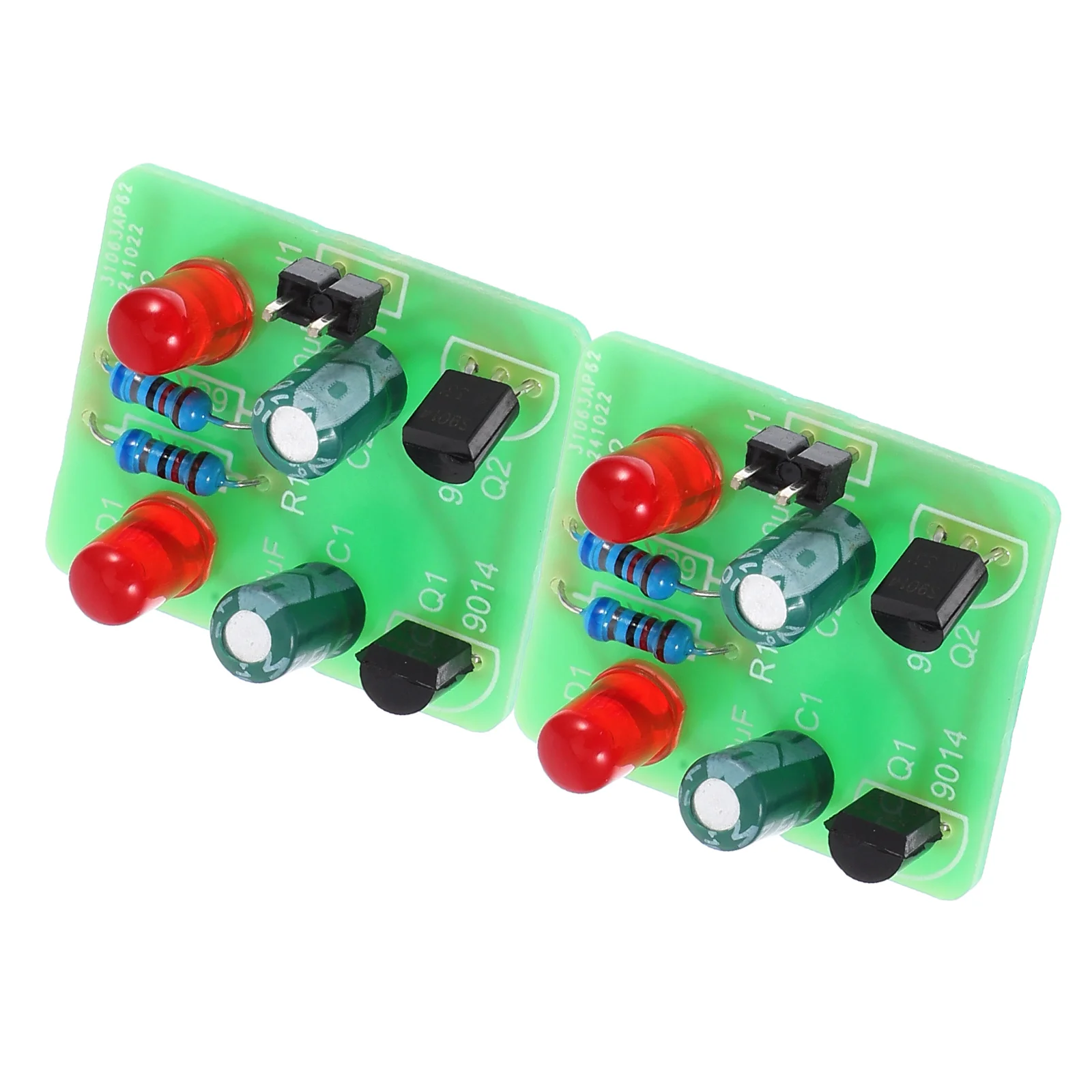 

2 set Diy Soldering Kit With Flashing Led Light Module Oscillation Modes Electronic Projects Welding Practice Board Stem