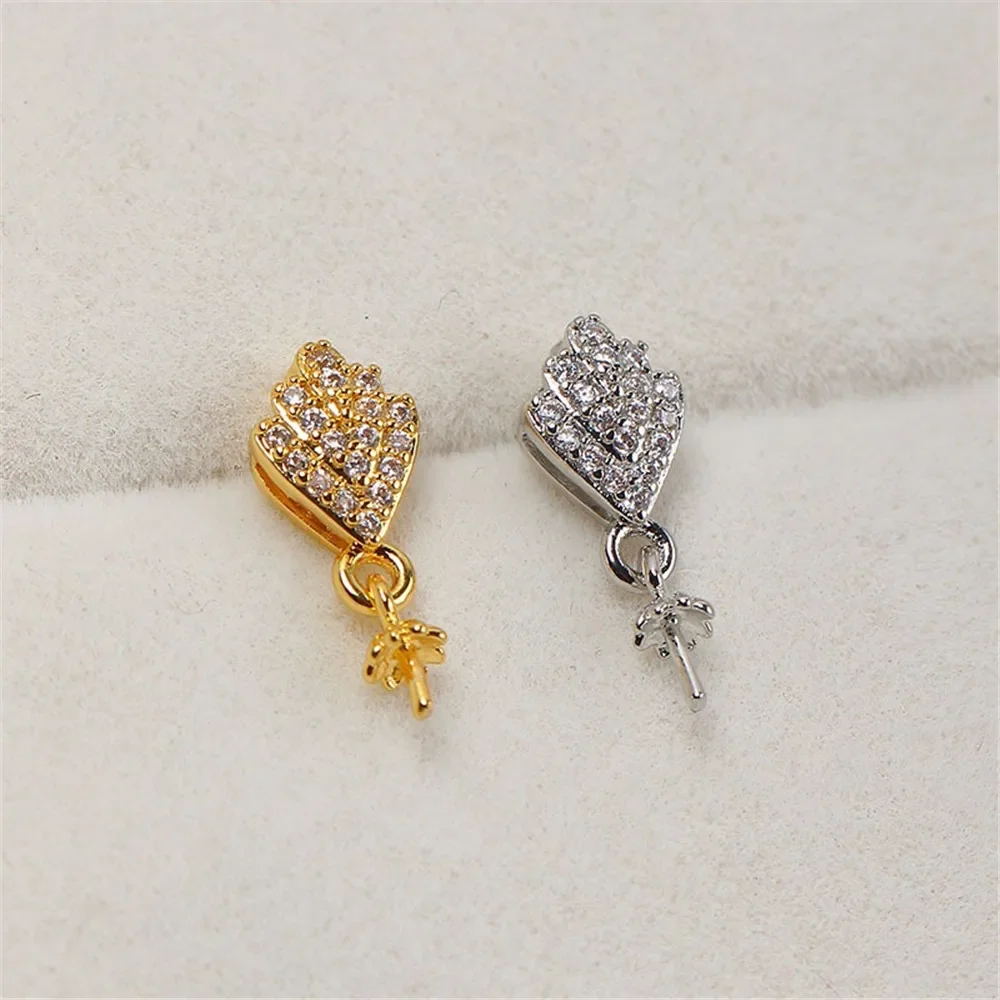 

Позолоченные серьги с жемчугом, принадлежности для изготовления ювелирных изделий своими руками, пустые основания для ушей для аксессуаров ручной работы, 1 пара без жемчуга