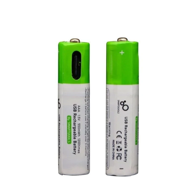 1.5V 550mWh AAA Mirco Batteria ricaricabile Giocattoli Telecomando Al litio Pilha USB Recarregavel аккумулятор