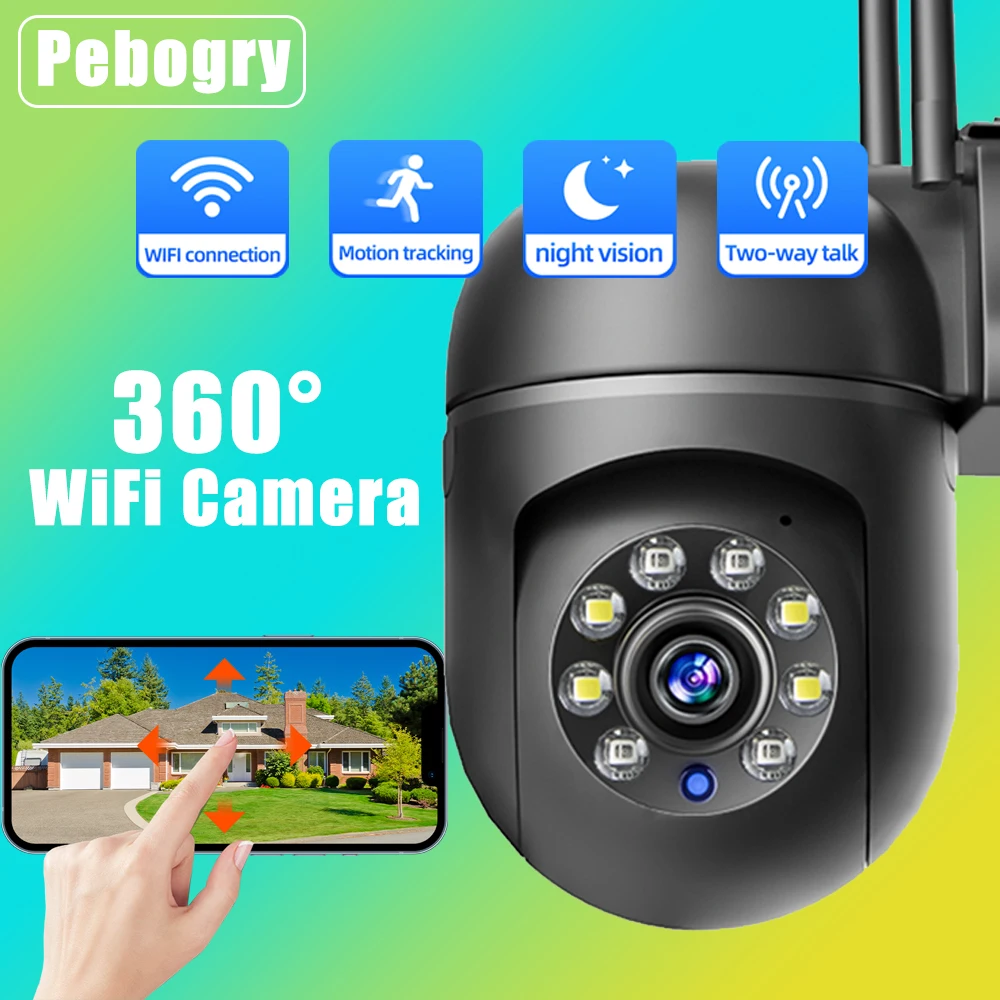 

Wifi camera motion detector wifi surveillance camera auto tracking outdoor waterproof for home night vision security cameras