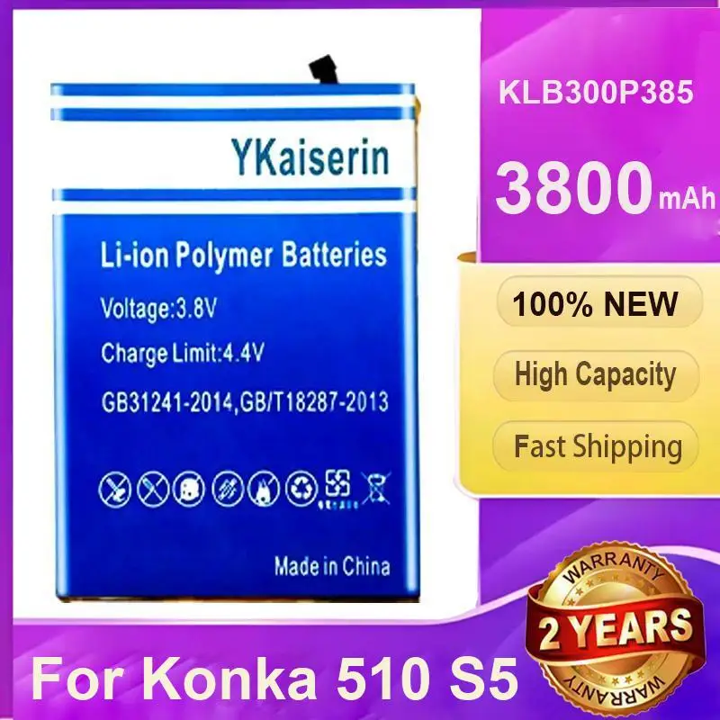 

Good Low-Temperature Performance For Konka 510 S5 KLB300P385 3800Mah Mobile Phone Battery