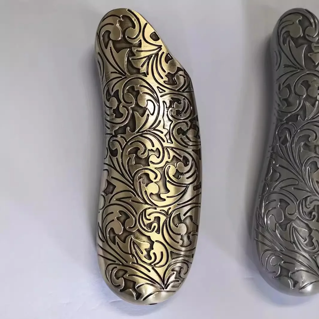 For Larger Full Bic Lighter J6 Metal Case Holder Metal Pattern Design Banana Shaped