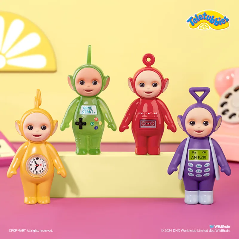 In Stock Genuine Teletubbies Dixi Lala Pvc Decorative Ornaments Cartoon Figure Elevator Cute Collectible Toy Gift Holiday