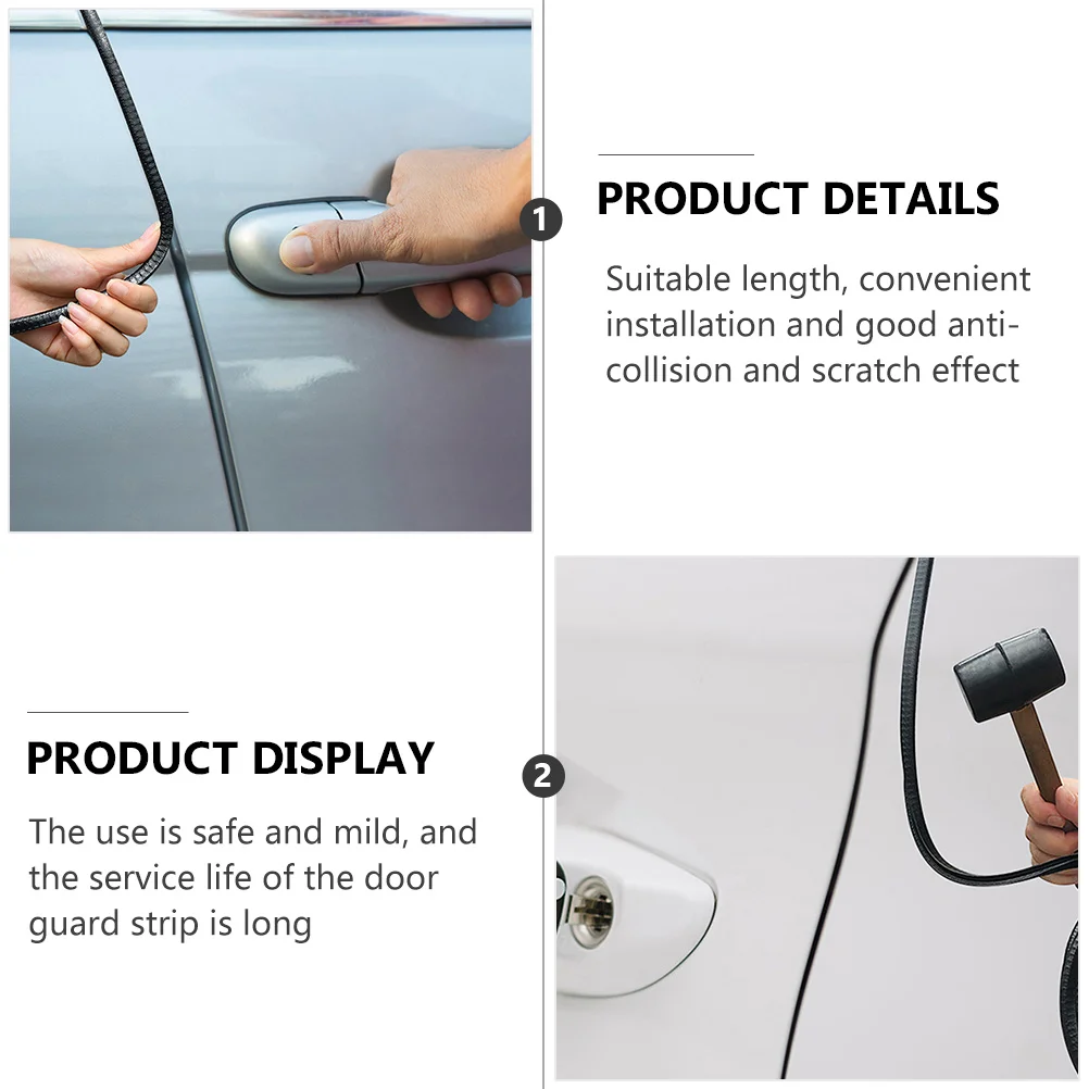 Car Protector Strip Pvc U Shape Auto Seal For Car Door Protector Vehicle Edges Guard Bumper Trim Door Protective Strip
