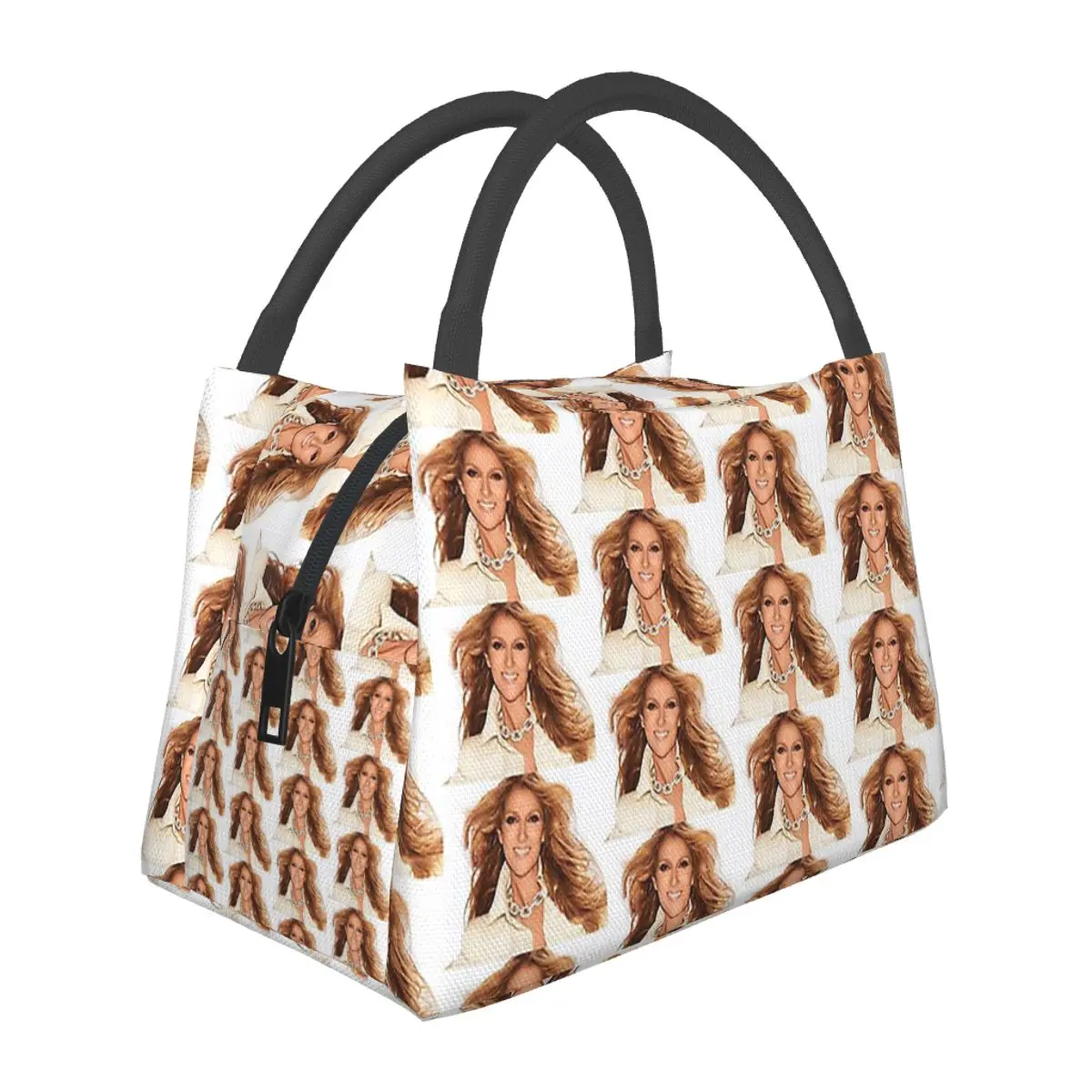 Rambutterurai Celine Dion 2019 Tour Dates And C Lunch Bags Insulated Bento Box Cooler Thermal Bag for Woman Student Travel