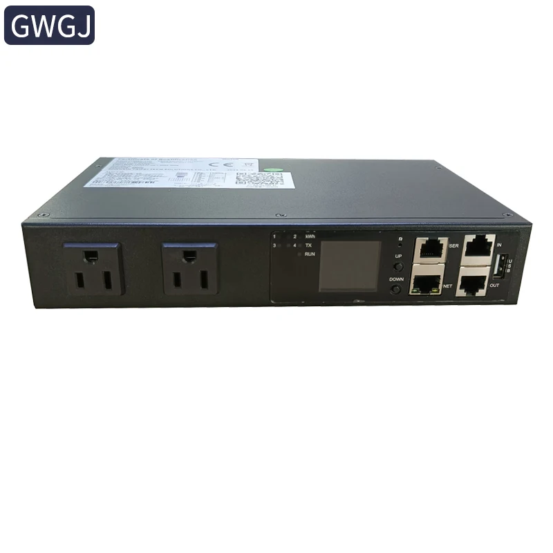 مقبس طاقة خزانة PDU ذكي بمنفذين من Telnet القياسي الأمريكي، Snmp، SSH.485modbus برمجة تطوير التحكم عن بعد #4