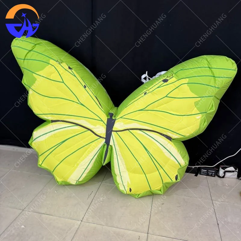 

Green Inflatable Cartoon butterfly Balloon model Garden Park Stage Event Inflatable Lifelike butterfly Decoration