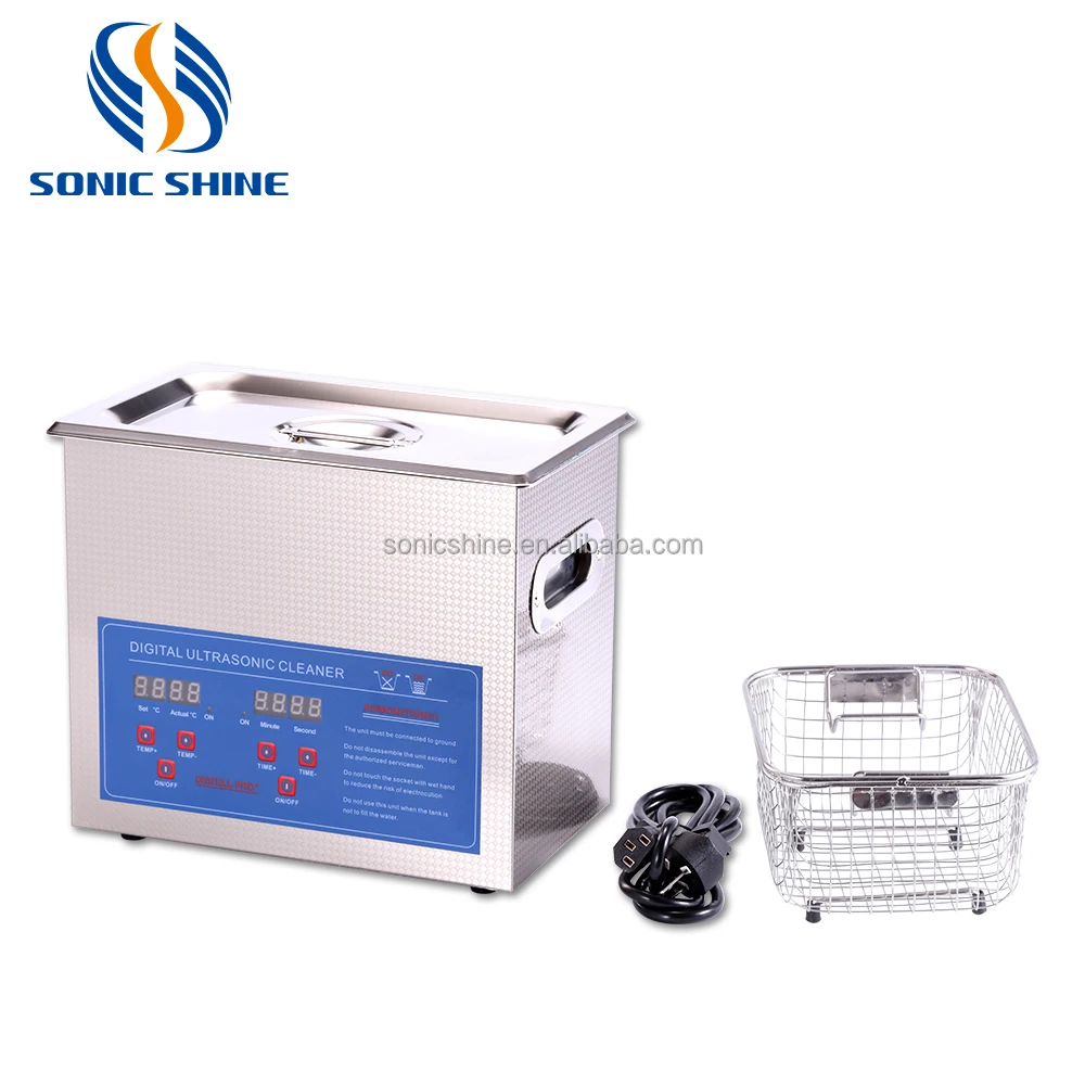 Digital Cleaner Adjustable Timer Heater Function For Jewelry Glasses Watches Dental Instruments And Small Parts