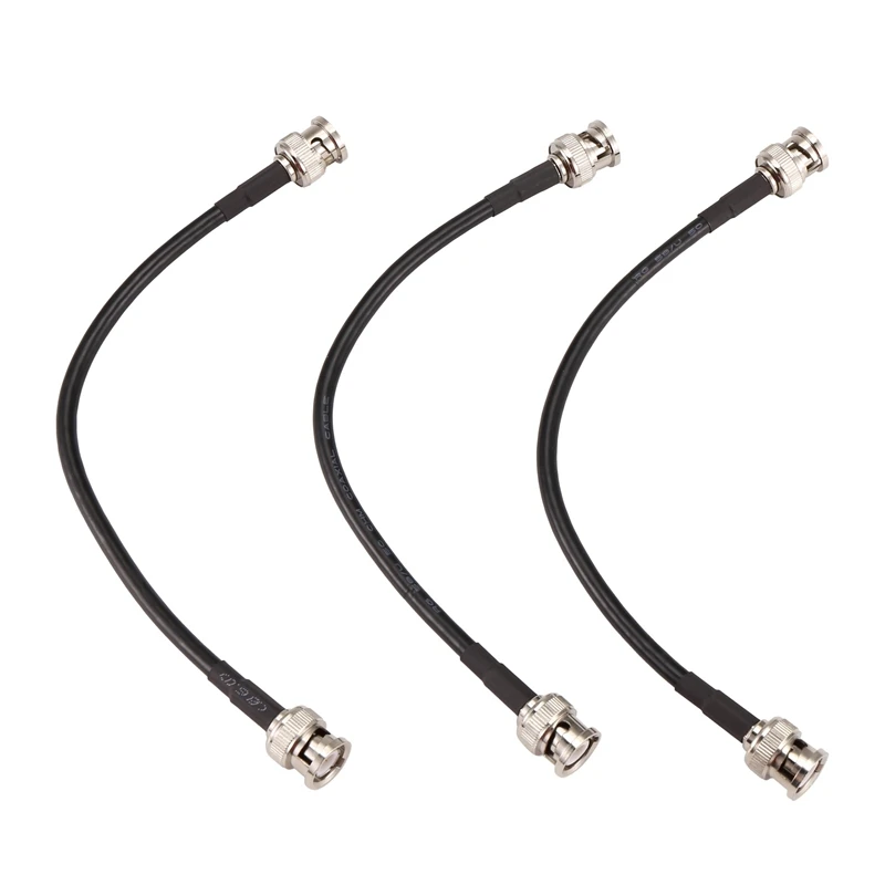 RG58 BNC Male Plug To BNC Male Plug Crimp Connector Coax Jumper Cable Wire Oscilloscope Signal Line