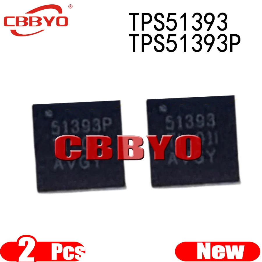 

(2piece)100% New 51393P TPS51393P TPS51393PRJER TPS51393 TPS51393RJER 51393 QFN-20 Chipset