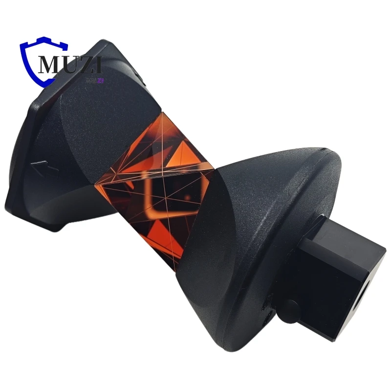 GRZ4 360 Degree Reflective Optical Surveying Prism Reflector for Leica ATR Robotic Total Station (GRZ4 with 5/8 Thread Adapter)
