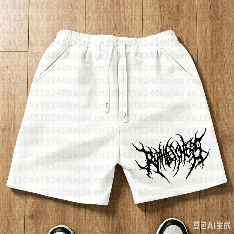 

Men's Hot Selling Letter Pattern Printed Drawstring Waist Shorts, Summer Casual Outdoor Sports Shorts